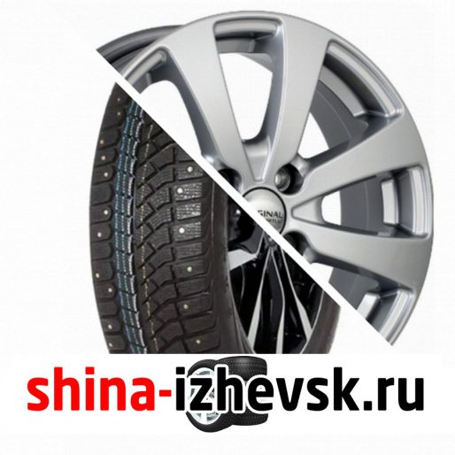 Колесо в сборе Viatti Brina Nordico (V-522) 205/65 R15 T 94 + СКАД KL-261 RIO 6xR15 4×100 ET48 DIA54.1 Серебристый в Ижевске